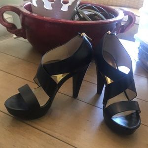 Michael Kors black Heeled Sandals size 9